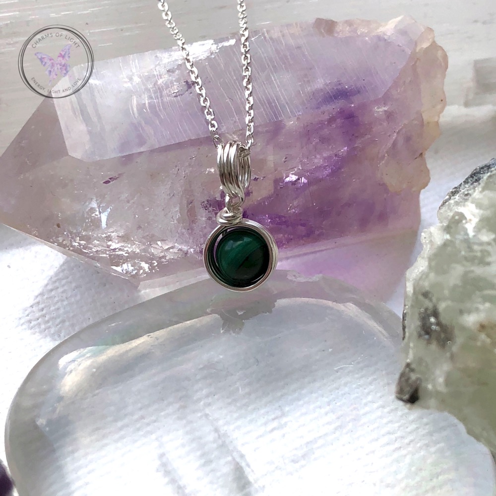 Malachite Silver Pendant
